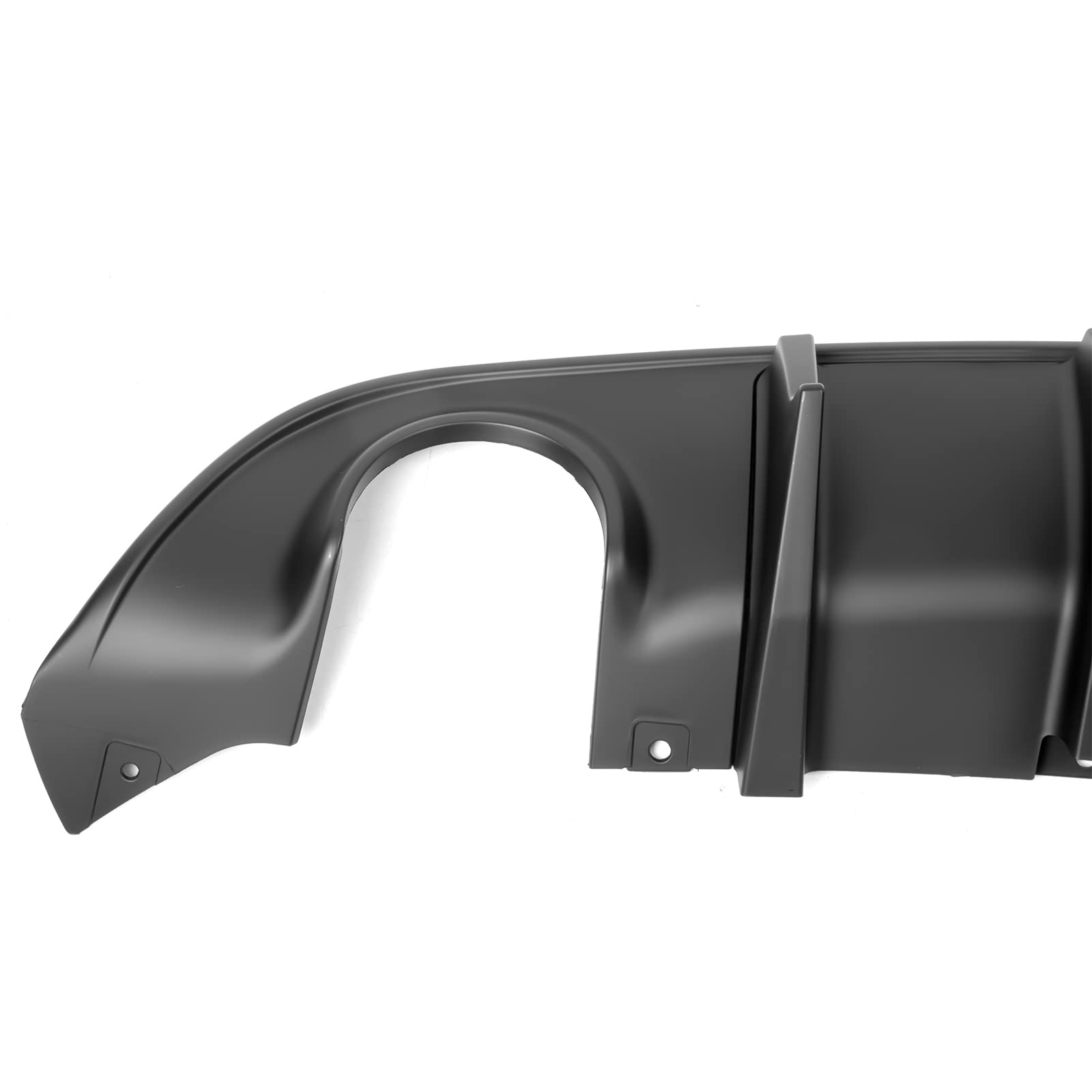 FREEMOTOR802 Rear Bumper Diffuser Compatible with 2015-2023 Dodge Charger | IKON V2 Style Matte Black Lip Kit (2PC) | PP Material Shark Fin Design | Enhances Sporty Look & Protects Bumper