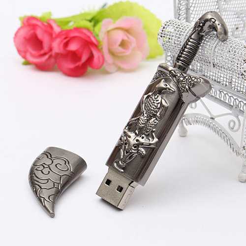 8GB USB 2.0 Metal Flash Drive - Mongolian Style Portable Memory Stick for Data Storage - Perfect for Office, School, Travel & File Backup