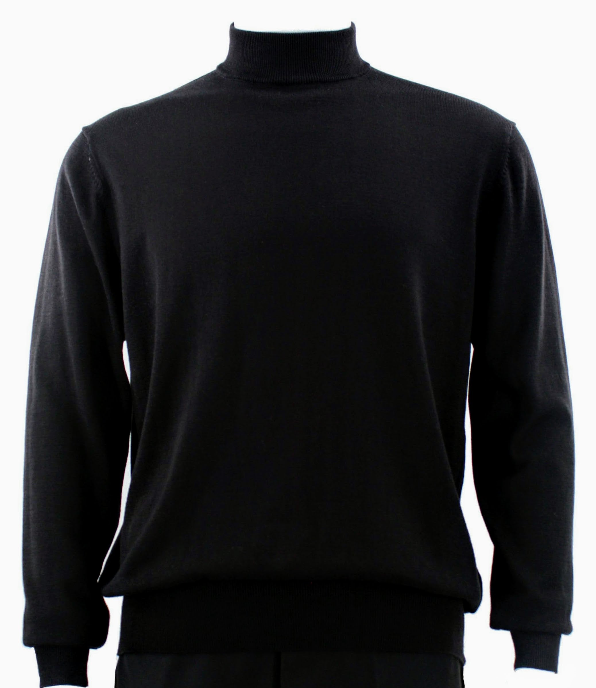 Bassiri Long Sleeve Mock Neck Black Sweater 630 | Warm Winter Pullover for Women | Perfect for Office, Casual Outfits & Holiday Gatherings