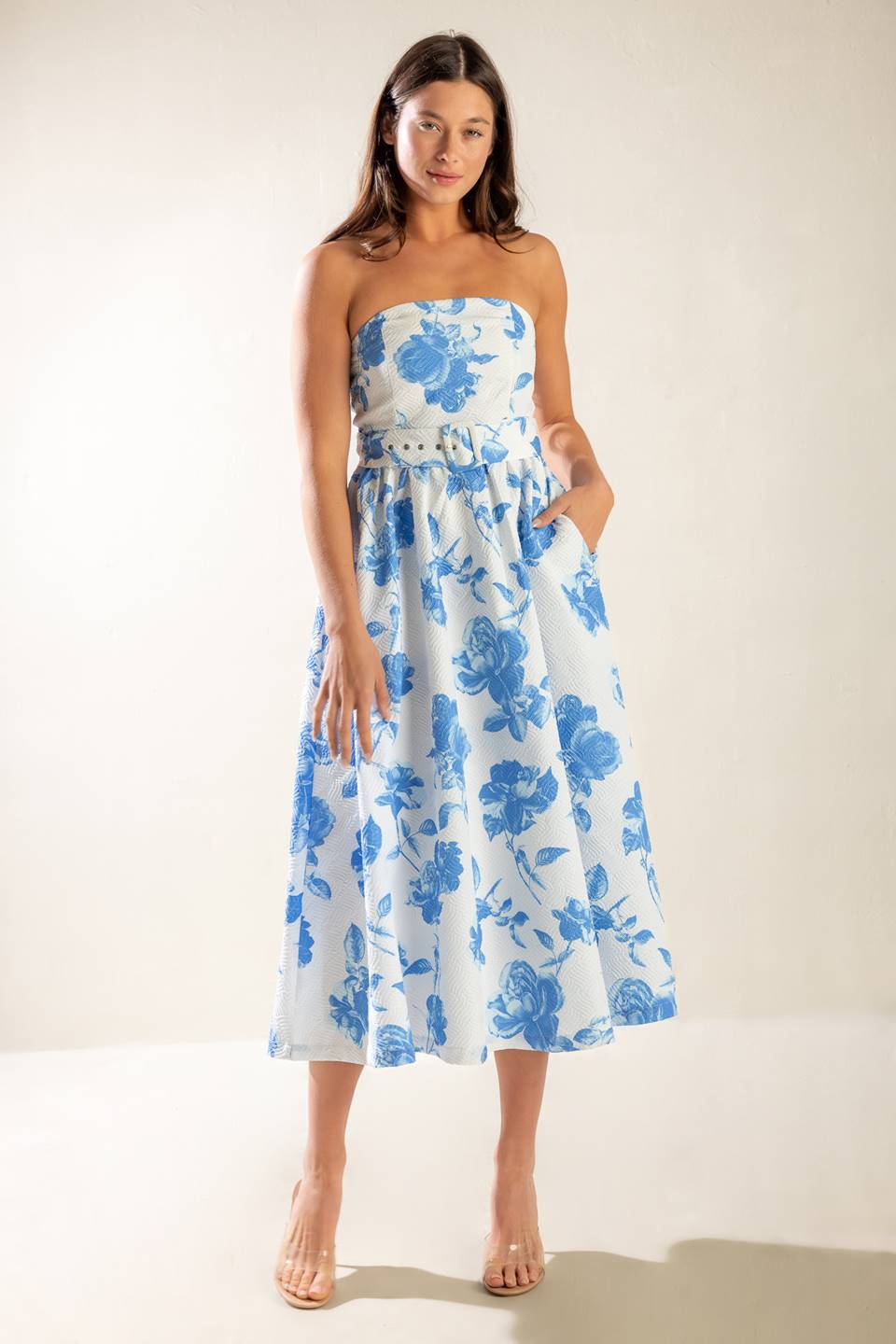 Honestlyy Love Woven Midi Dress - Flowy Summer Dress for Women, Casual Boho Chic Dress for Beach, Vacation & Date Night