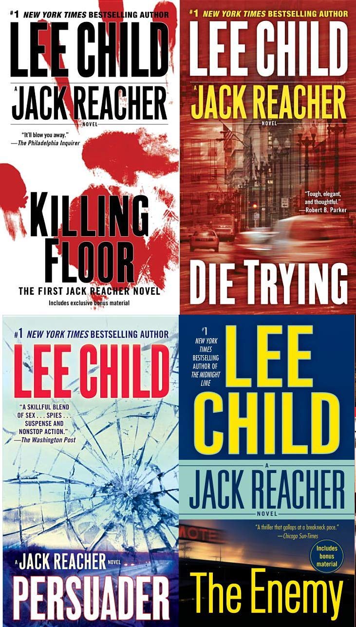 Lee Child Jack Reacher Series Complete Set (Books 1-24) - Best Crime Thriller Novels Collection for Adults - Perfect for Reading, Gifts & Book Clubs