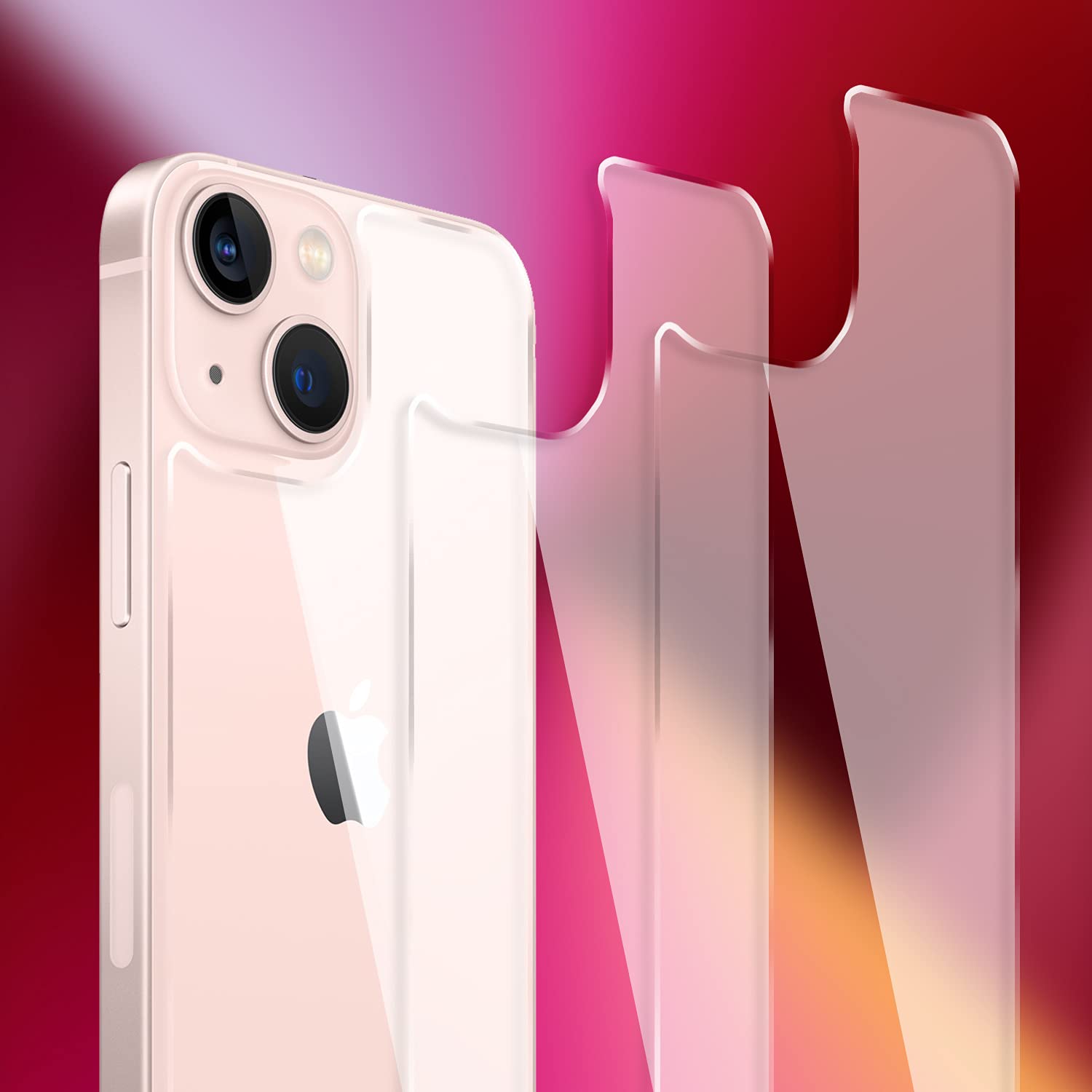 Premium iPhone 13 Mini Back Screen Protector [3-Pack] - Tempered Glass Rear Cover for 5.4