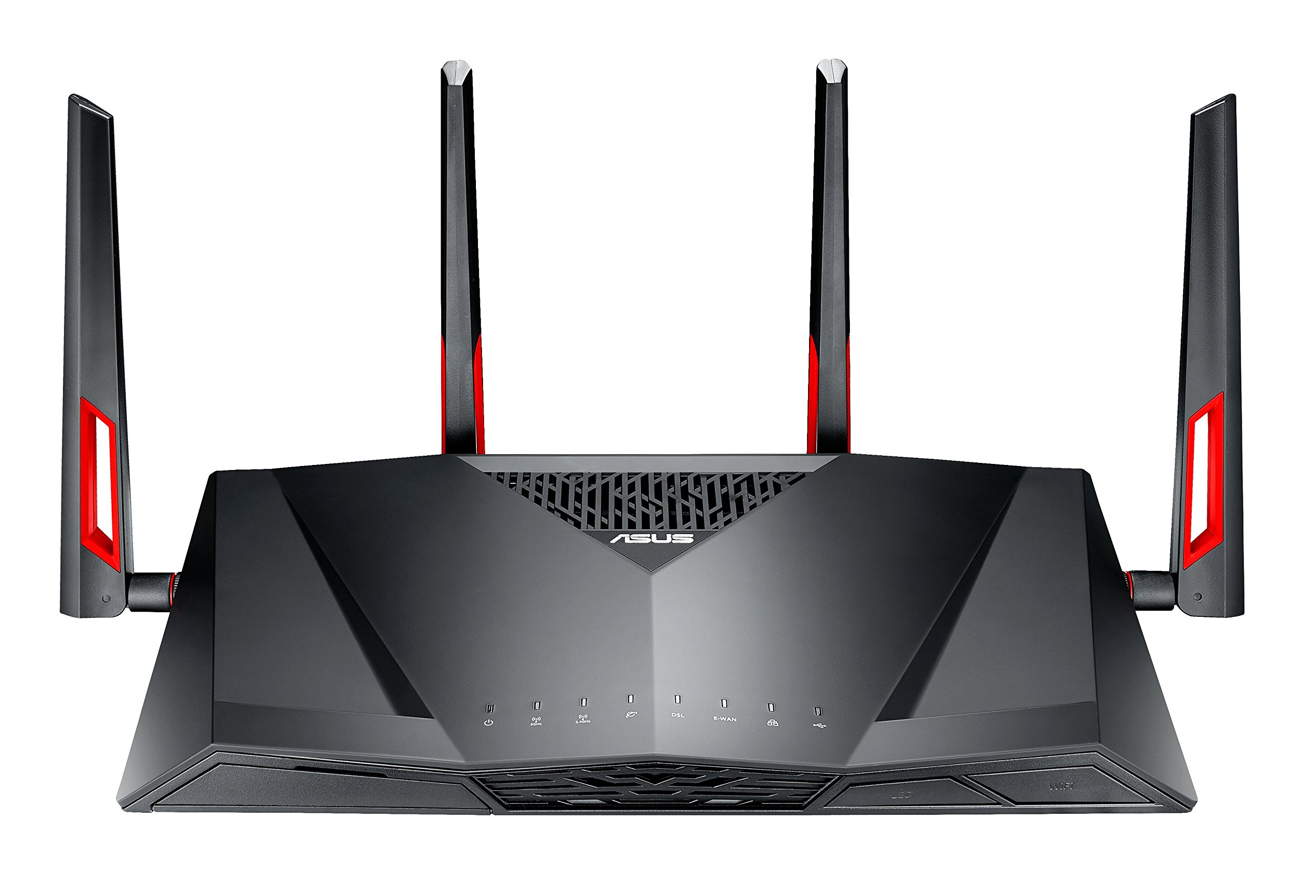 ASUS DSL-AC88U AC3100 Dual-Band Wi-Fi Gigabit Modem Router - 18x Faster Than VDSL2, USB 3.0 for LTE/3G Backup, Media Server Support (Compatible with BT Infinity, YouView, TalkTalk, EE & Plusnet Fibre) - Black - Perfect for Home Office & 4K Streaming