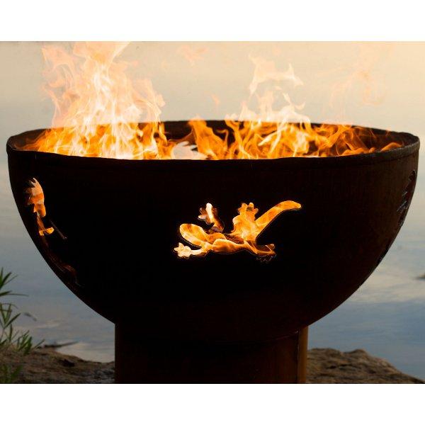 Kokopelli Outdoor Fire Pit - Portable Campfire Bowl for Backyard, Patio, Beach & Camping - Smokeless Steel Fire Pit with Spark Screen & Carry Bag