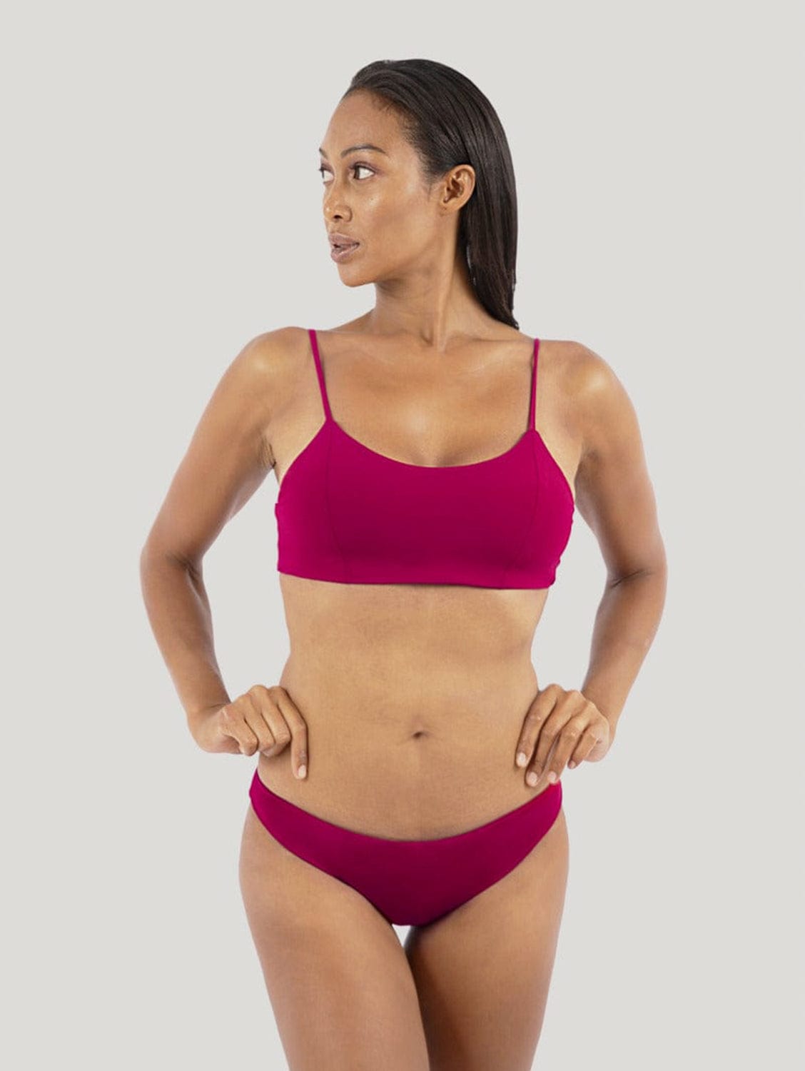 Econyl® Sustainable Bikini Set - Red Coral Two-Piece Swimsuit for Women | Beach Vacation, Pool Party, Summer Swimwear