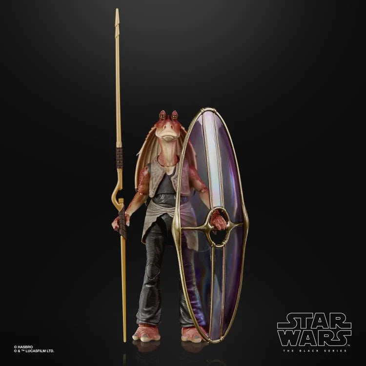 Star Wars The Black Series Deluxe Jar Jar Binks 6-Inch Action Figure - Collectible Toy for Fans & Display, Perfect for Gifts & Movie Night Decor
