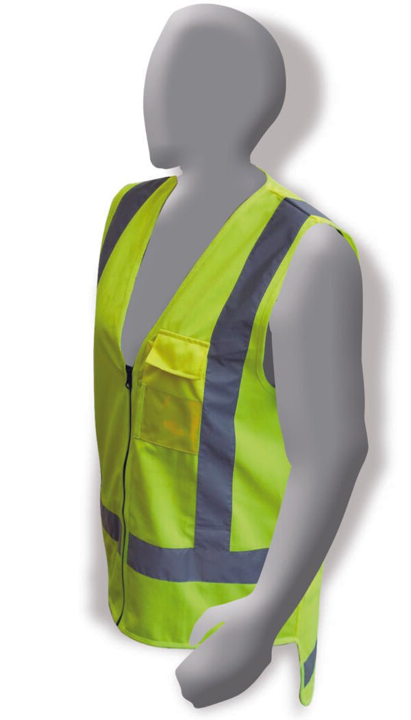5-Pack High Visibility Safety Vest - Yellow Reflective Armor for Day & Night Work | Construction, Roadside, Cycling & Emergency Use
