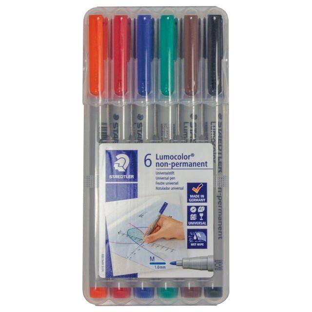 D&D Broad Tip Soluble Marker Set - 6 Pack of Water-Based Markers for Art, Crafts & Calligraphy | Perfect for Drawing, Coloring & DIY Projects