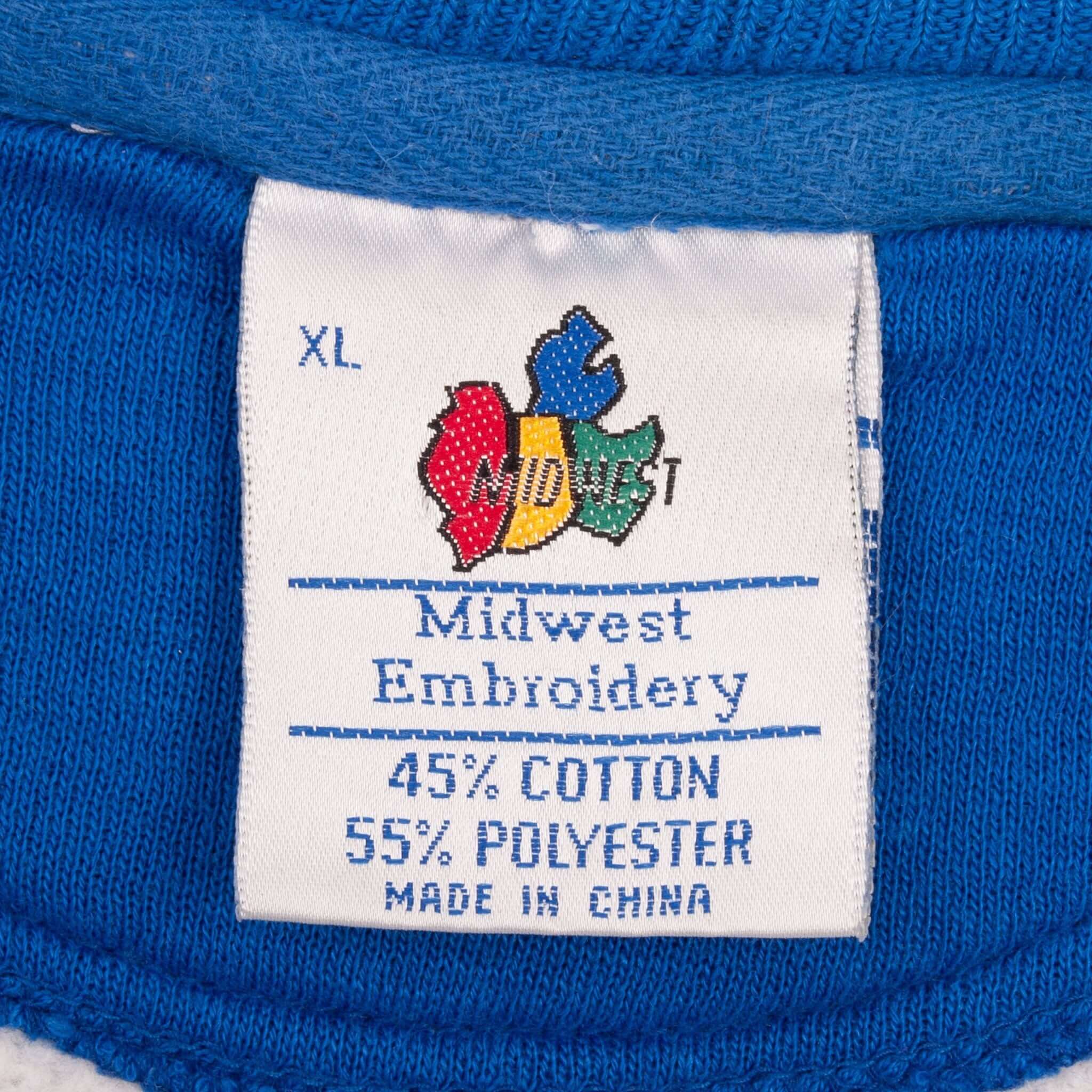 Vintage BYU Brigham Young University Cougars Embroidered Sweatshirt 1990s XL - Perfect for College Fans, Game Day & Retro Fashion