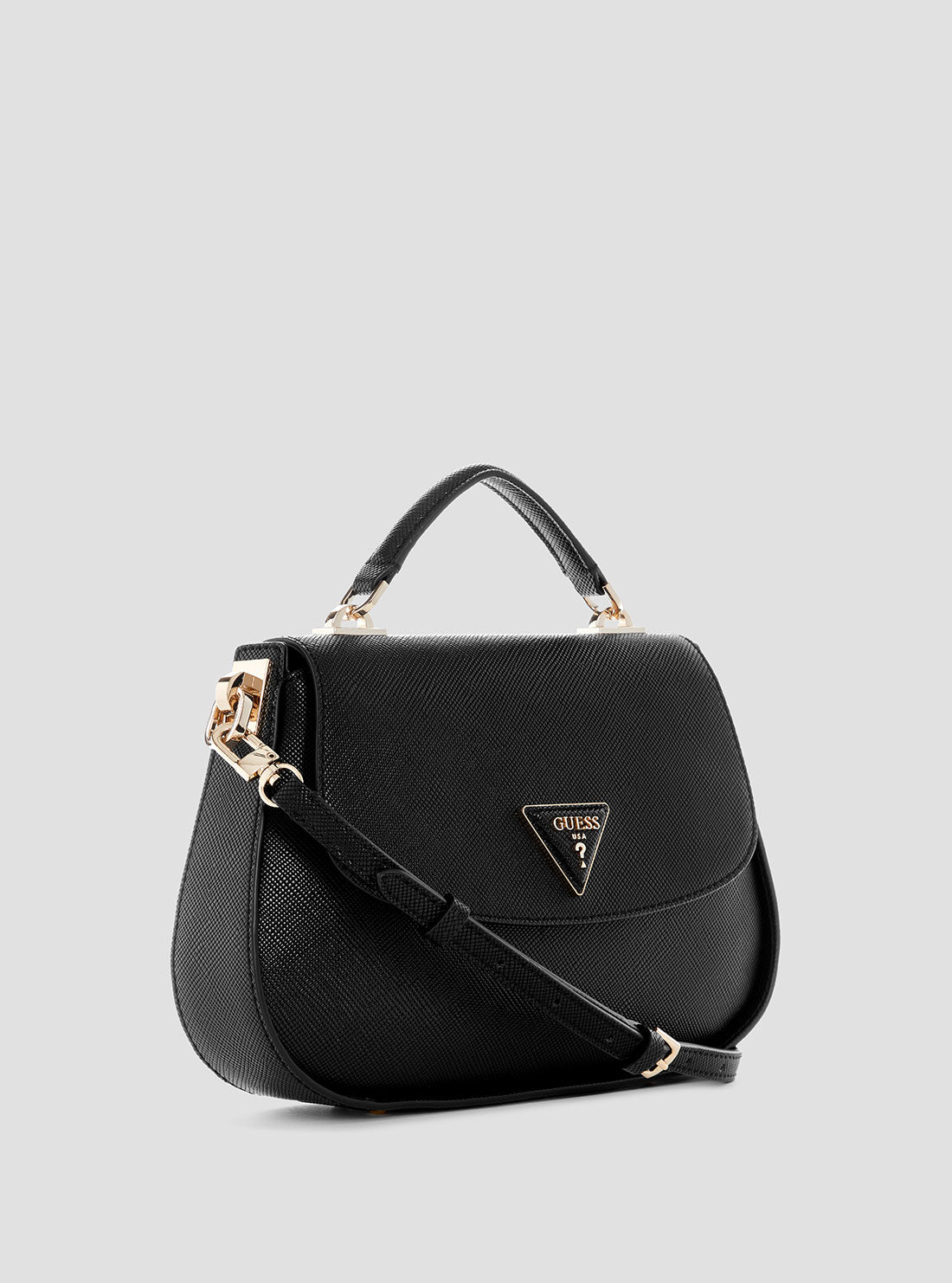 Eco-Friendly Black Jazlynn Leather Top Handle Handbag for Women - Perfect for Work, Travel & Everyday Use