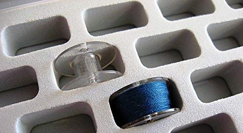 2-Pack Bobbin Box Organizers for Sewing Thread Spools - Perfect for Crafting, Quilting & Sewing Room Storage