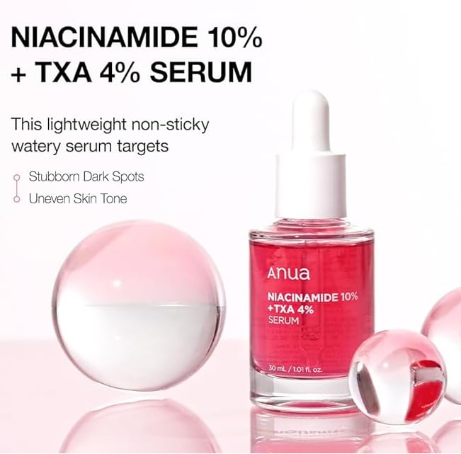 Niacinamide 10% + Tranexamic Acid 4% Serum with Ceramide & Hyaluronic Acid | Vitamin B12 Brightening Treatment for Sensitive Skin | Korean Glass Skin Care | Fragrance-Free Formula | Perfect for Night Routine & Hyperpigmentation Correction