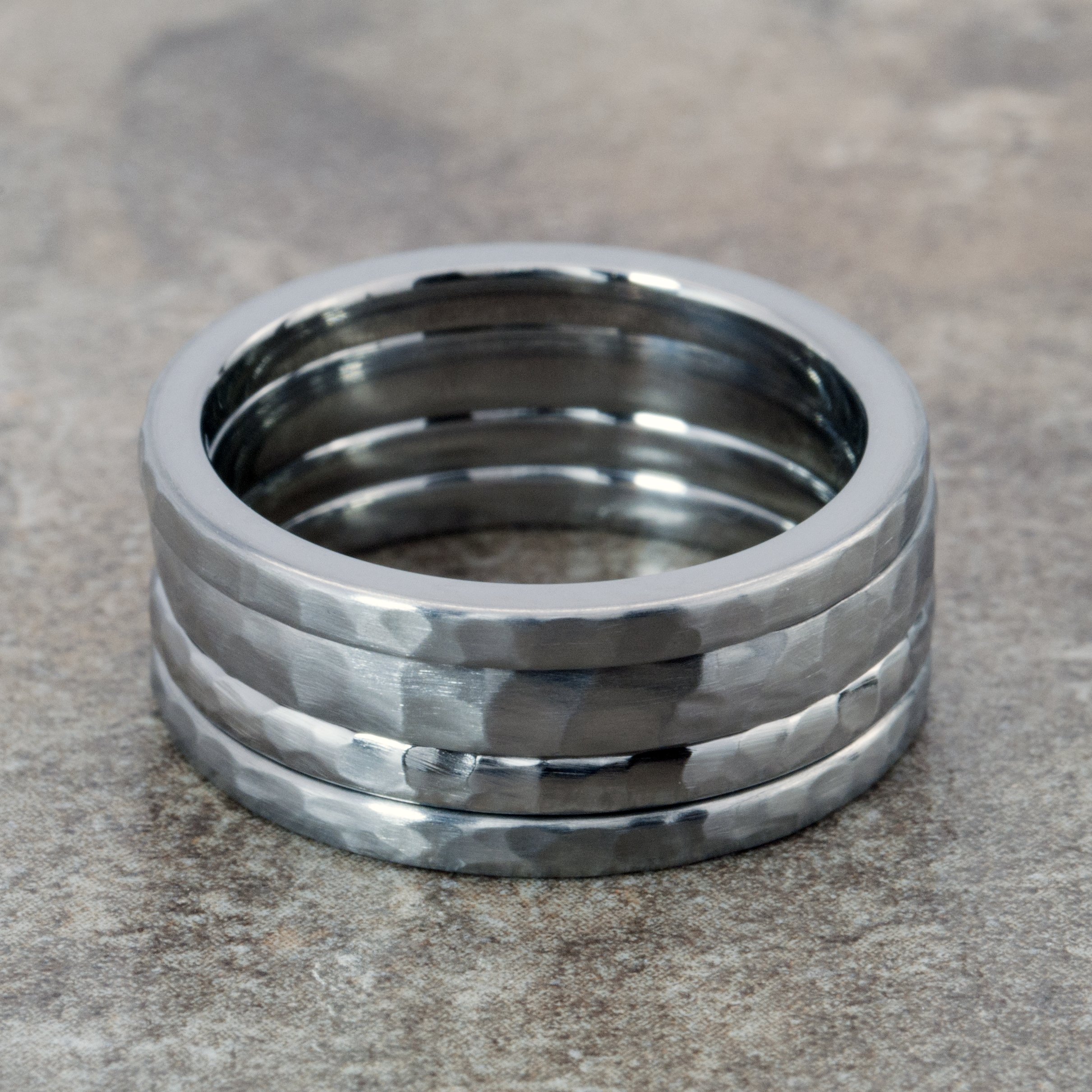 Custom Stackable Titanium Rings - 2mm Thin Wedding Bands for Women & Men - Durable & Lightweight for Everyday Wear, Anniversary Gifts & Couple Rings