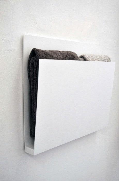Mg12 Geometric Magazine Towel Warmer - 23W x 20H - Premium Bathroom Luxury for Spa, Hotel & Home Use