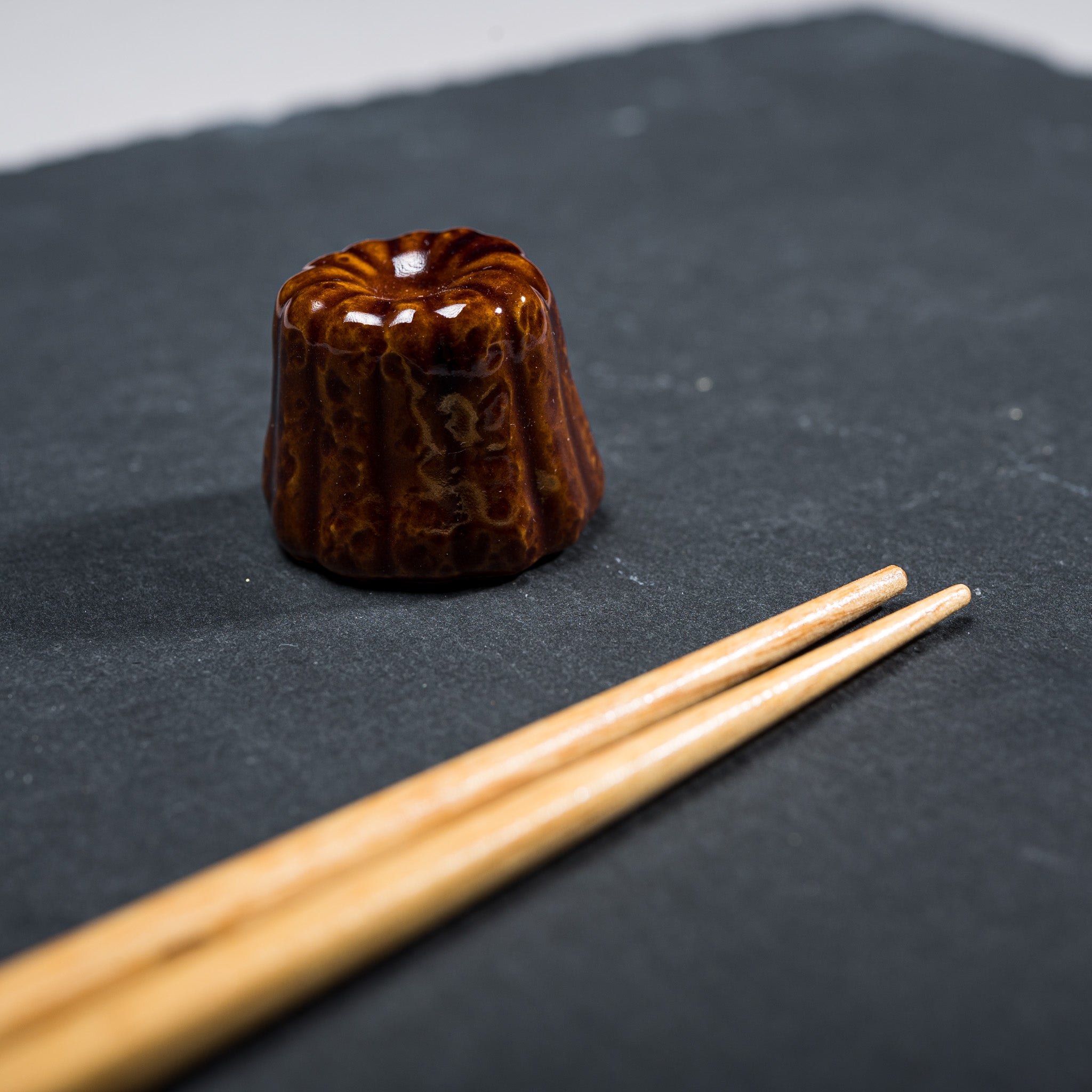 Premium Canelé Chopstick Rests - Set of 5 Elegant Japanese Style Chopstick Holders for Sushi, Asian Dining & Home Decor