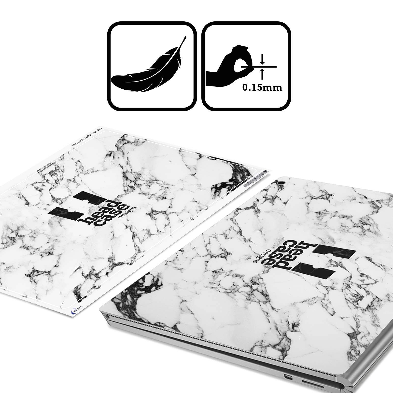 Officially Licensed Assassin's Creed Vinyl Sticker Skin for Microsoft Surface Pro 4/5/6 | Durable Decal Cover with Half Typography Design - Perfect for Gaming Laptops, School & Office Use