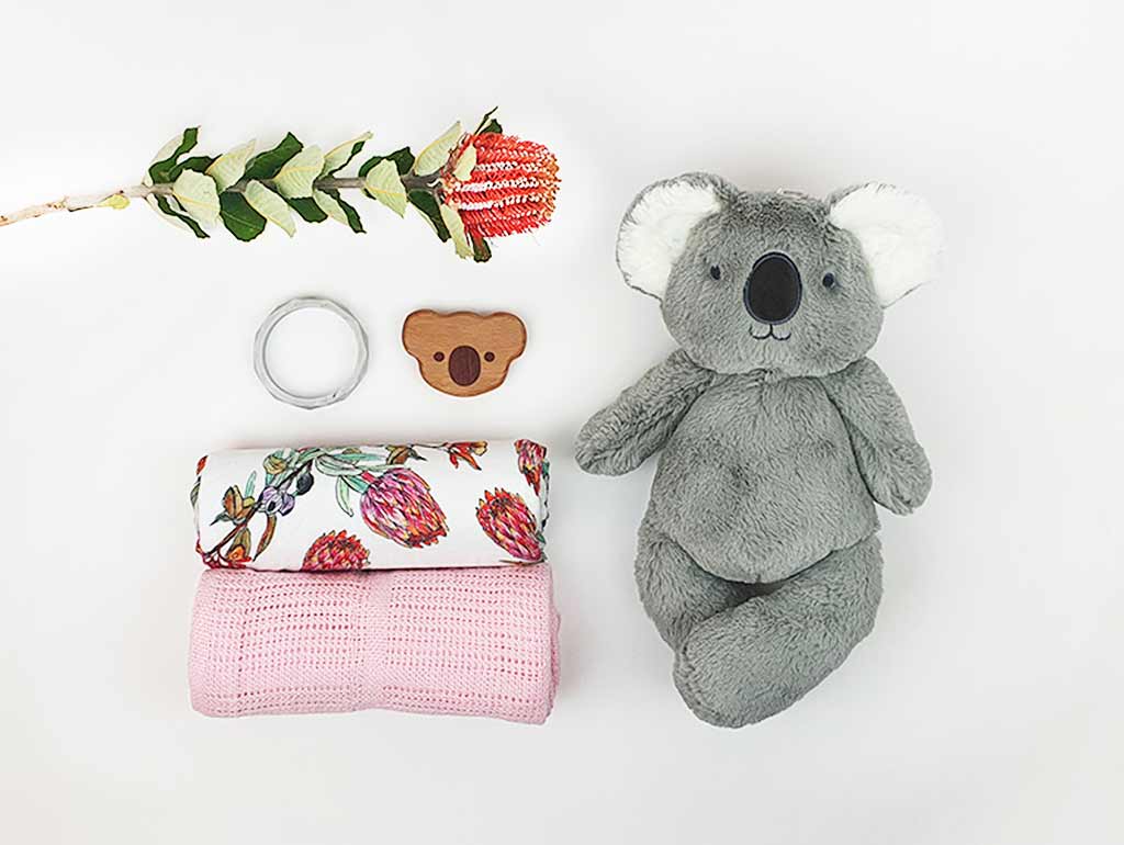 Personalized Koala Baby Girl Gift Box - Unique Newborn Present for Baby Showers, Birthdays & Christenings - Perfect for Gifting & Nursery Decor