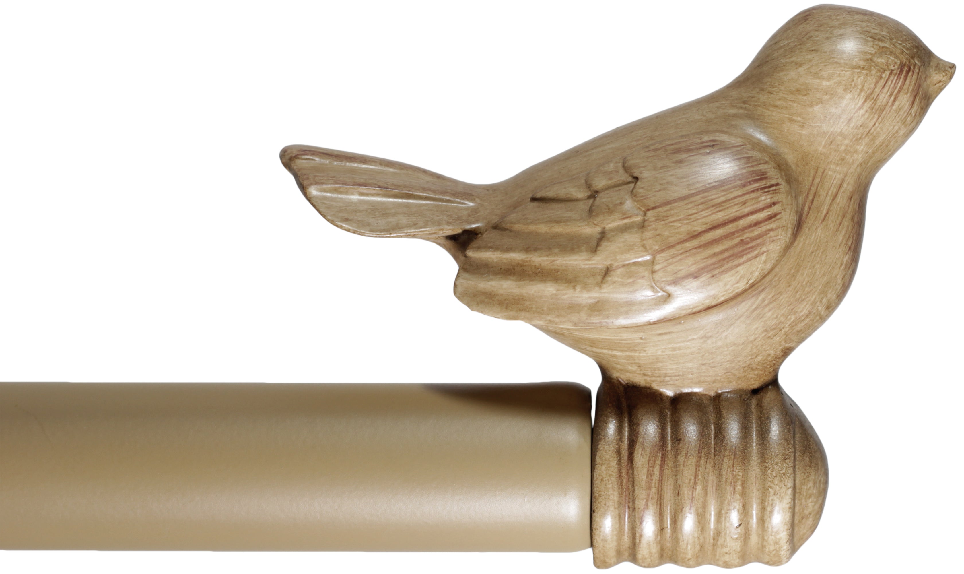 Stylish Birds Window Curtain Rod Set with Finials - Elegant Home Decor for Living Room, Bedroom & Nursery