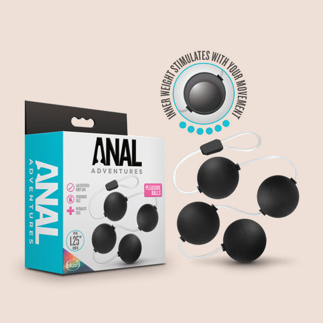 Anal Pleasure Balls Set - Silicone Anal Beads for Adults - Perfect for Couples Play & Solo Sensual Exploration