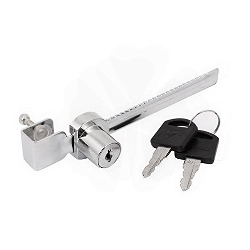Household Cabinet & Drawer Locks with Keys - Secure Sliding Glass Door Latches for Display Cases, Showcases & Cabinets - Ideal for Home, Office & Retail Store Security