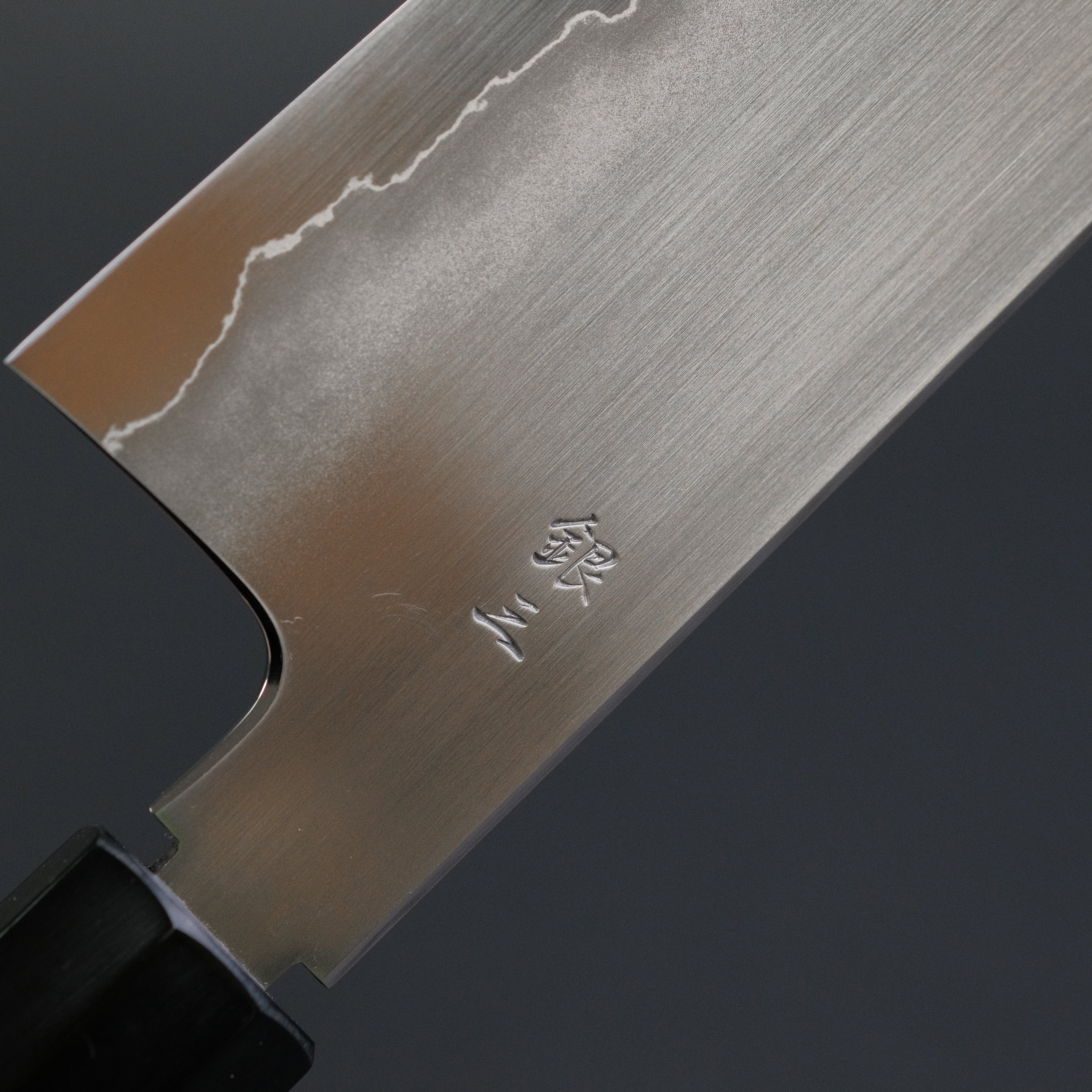 Tetsujin Silver #3 Ukiba Gyuto 240mm Japanese Chef Knife with Taihei Makassar Ebony Handle - Perfect for Sushi, Meat Cutting & Professional Kitchen Use