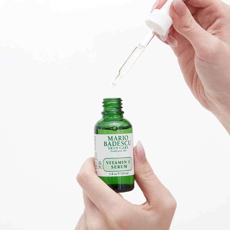 Mario Badescu Vitamin C Serum for Face - Brightening & Anti-Aging Facial Treatment - Dark Spot Corrector & Glow Booster - Perfect for Morning Skincare Routine & Nighttime Repair