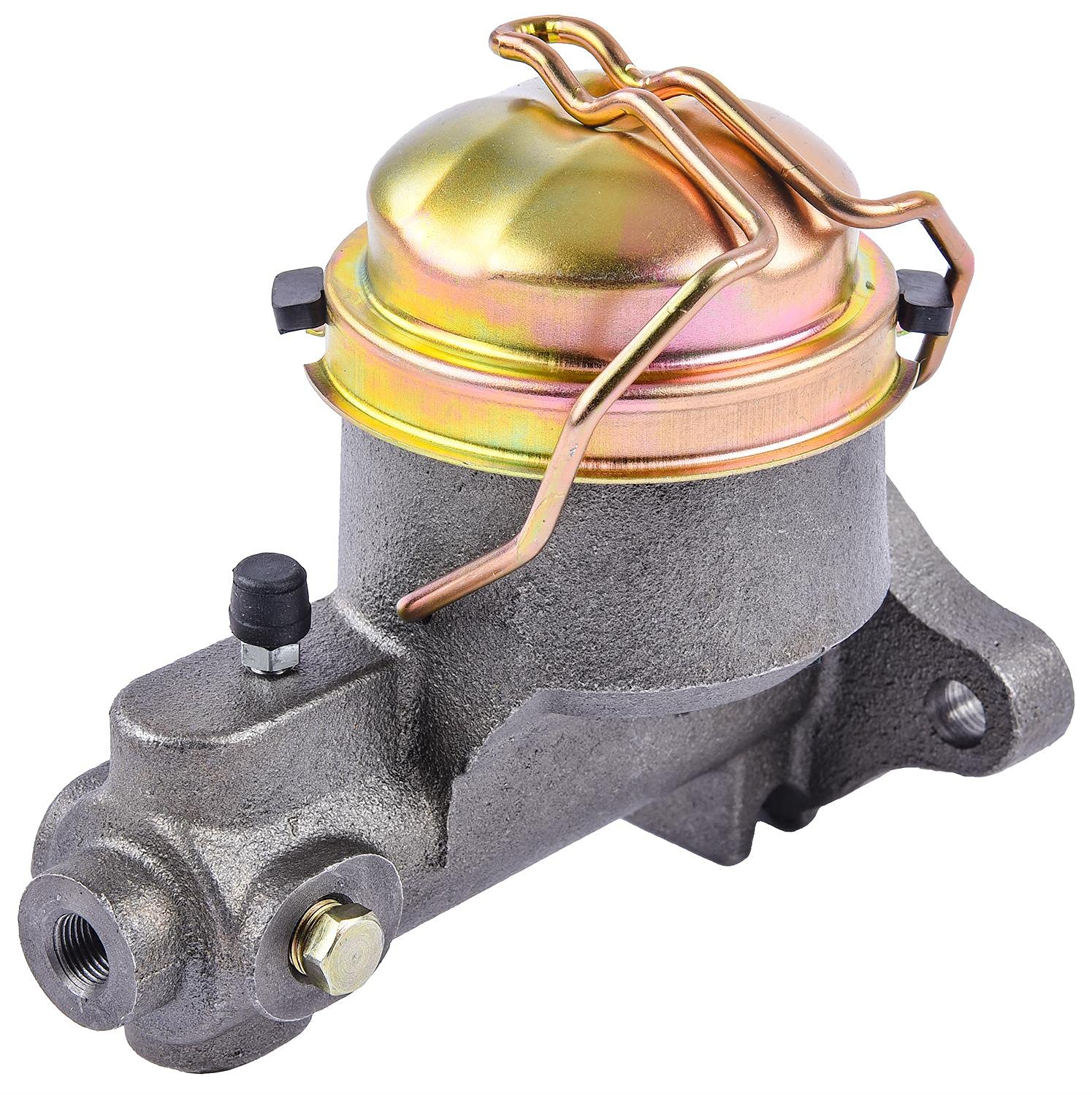 JEGS 631492 Cast Iron Master Cylinder with Single Reservoir - GM Mounting Compatible for Chevy, GMC, Buick - Perfect for Brake System Upgrades & Classic Car Restoration