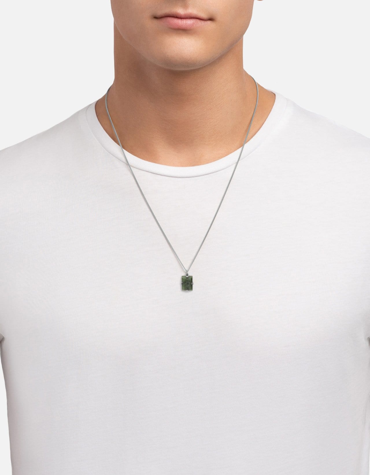 Lennox Jasper Necklace for Women - Sterling Silver Pendant with Natural Stone - Perfect for Gifts, Everyday Wear & Boho Jewelry Collection