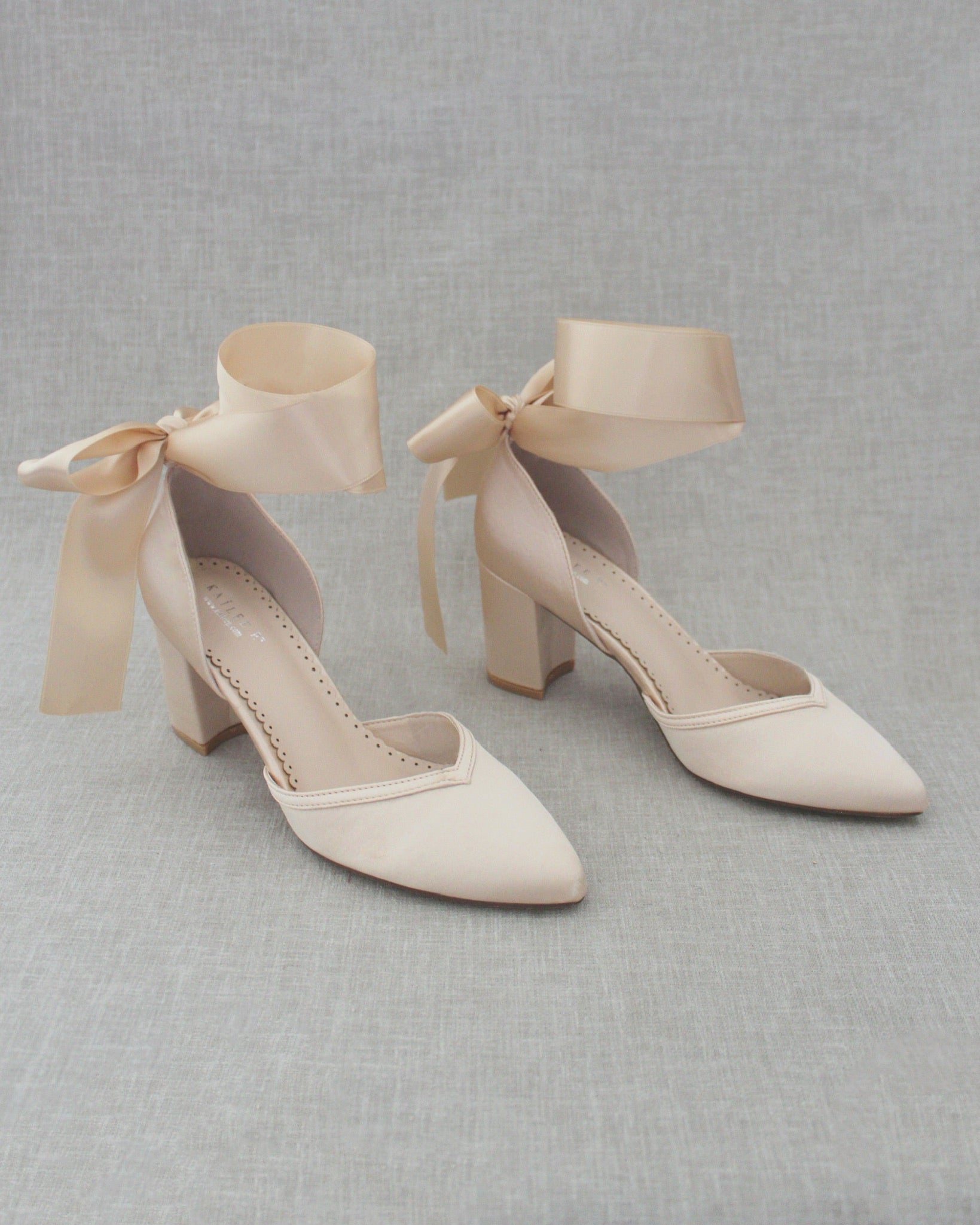 Elegant Ankle Wrap Tie Evening Block Heel Sandals for Women - Perfect for Weddings, Parties & Special Occasions