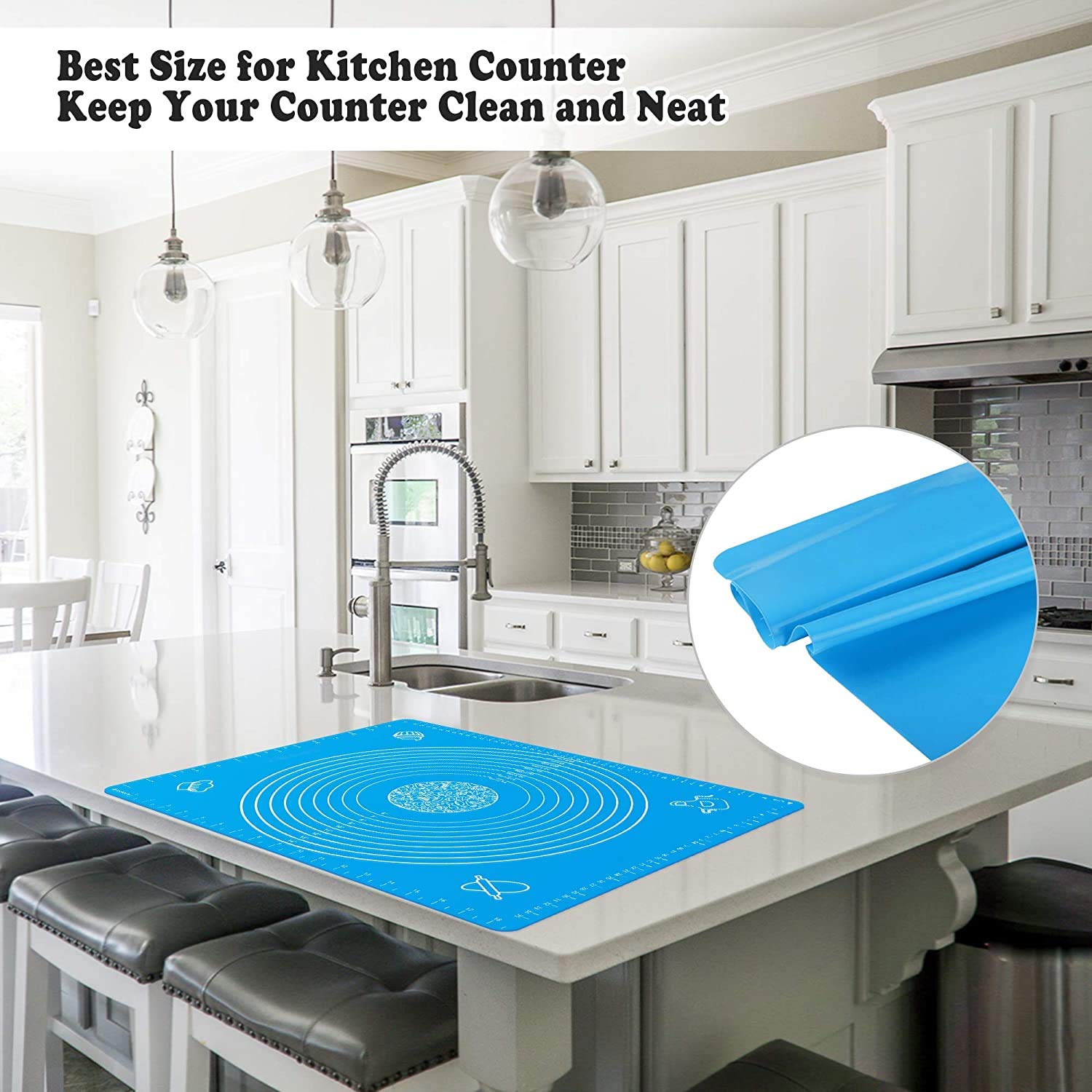 Non-Stick Silicone Baking Mat with Measurements - 18