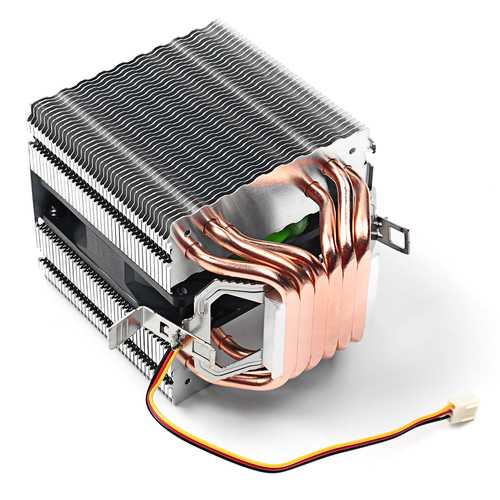 12V 4-Pin 2200RPM CPU Cooling Fan with Heat Sink - Compatible with Intel & AMD Processors - Perfect for PC Gaming, Workstations, and Computer Cooling Systems