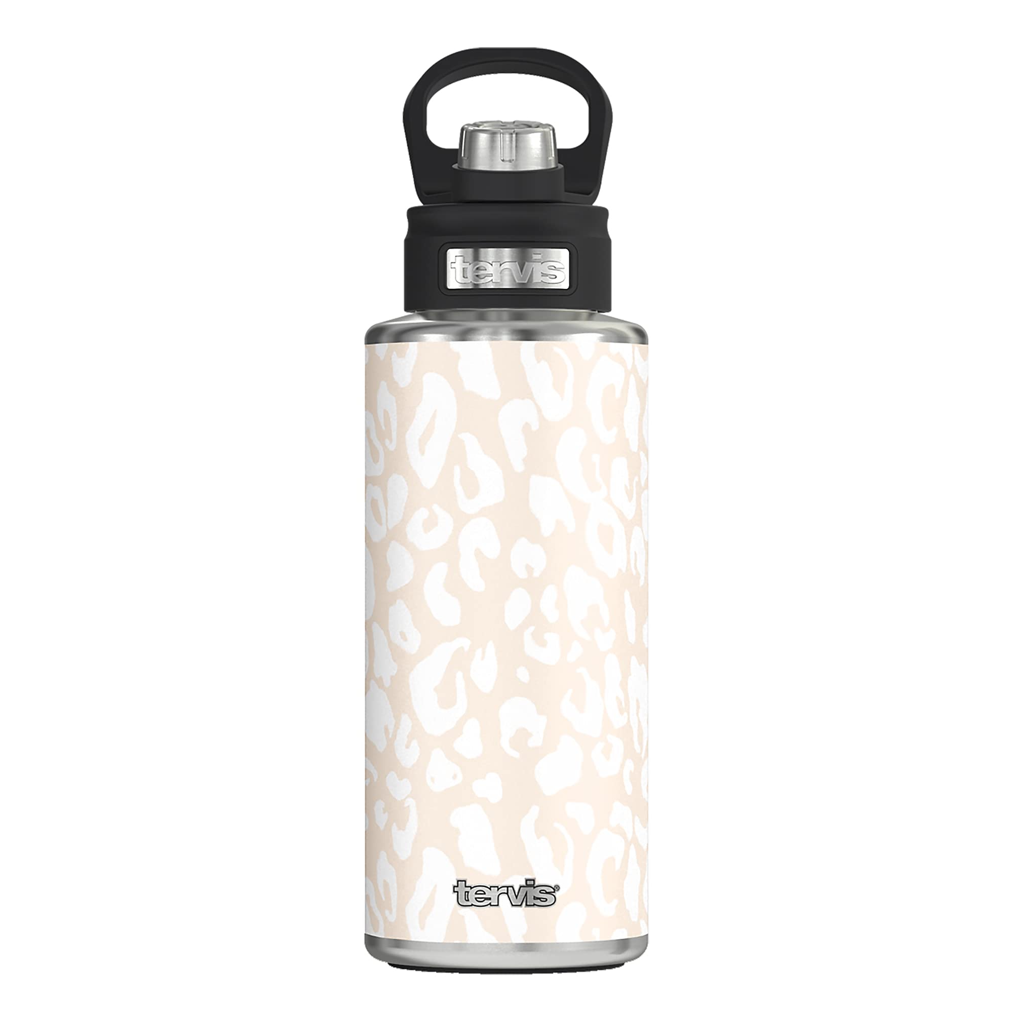 Tervis Leopard Print Insulated Water Bottle - 16oz BPA-Free Double Wall Tumbler with Lid & Straw - Perfect for Gym, Office, Travel & Outdoor Activities