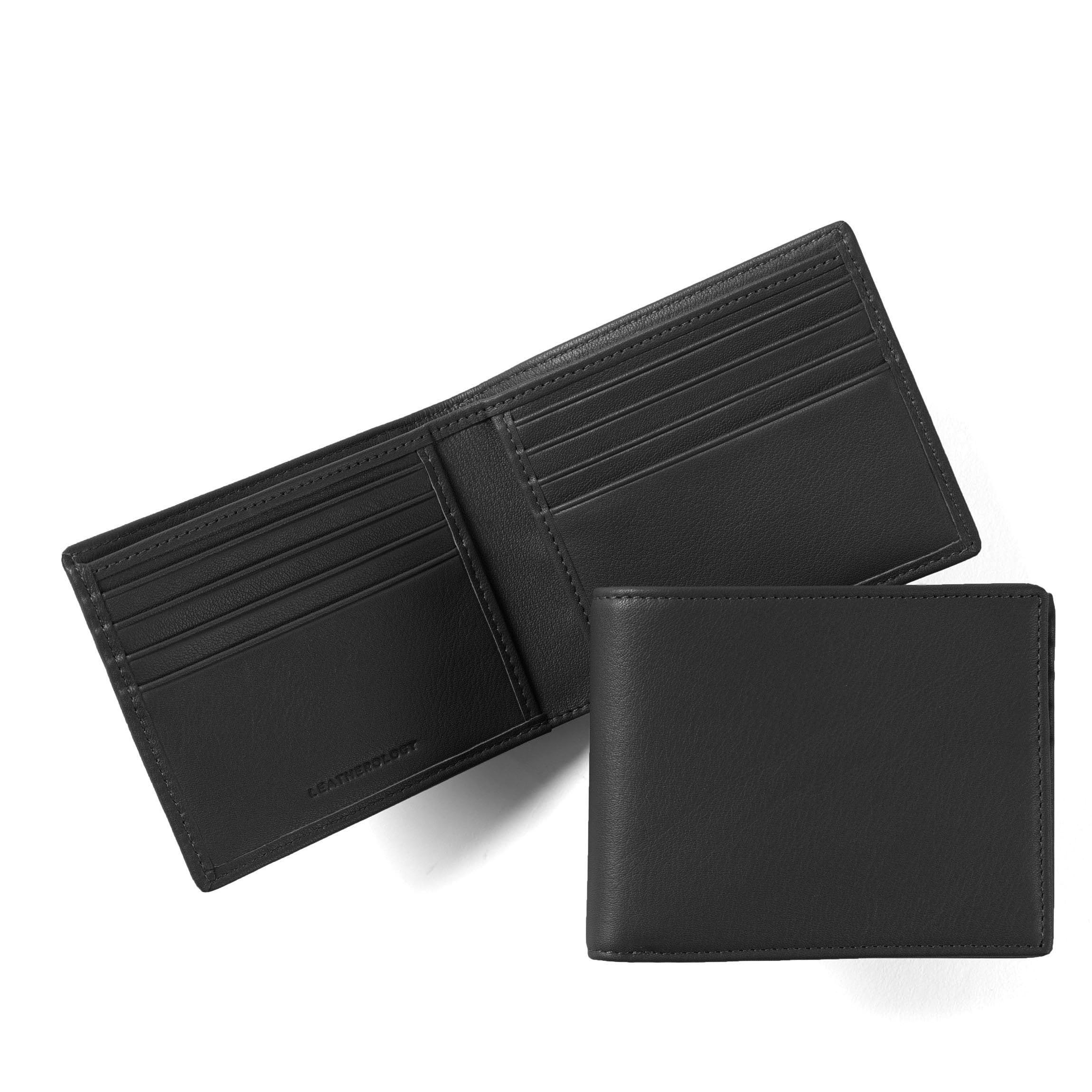 Premium Genuine Leather Bifold Wallet for Men - Slim RFID Blocking Credit Card Holder - Perfect for Everyday Carry, Travel & Business Use