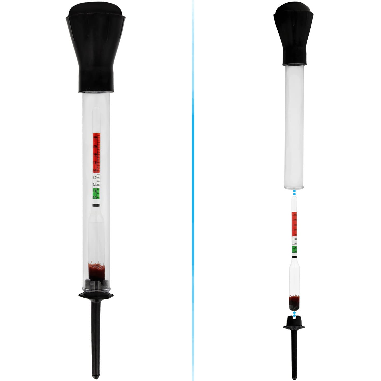 Mighty Max Battery Marine Hydrometer Tester - Accurate Boat Battery Fluid Tester for Lead Acid Batteries - Essential for Marine, RV & Automotive Battery Maintenance