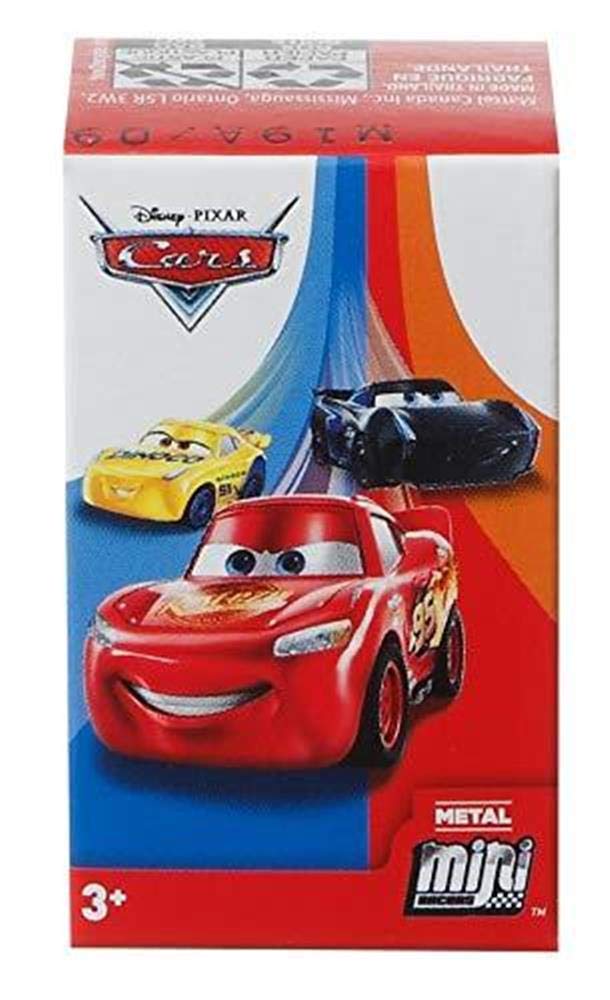 Disney Pixar Cars 3 Die-Cast Metal Mini Racers Toy Cars - 3-Pack Blind Box Collection for Kids Birthday Gifts & Playroom Decor
