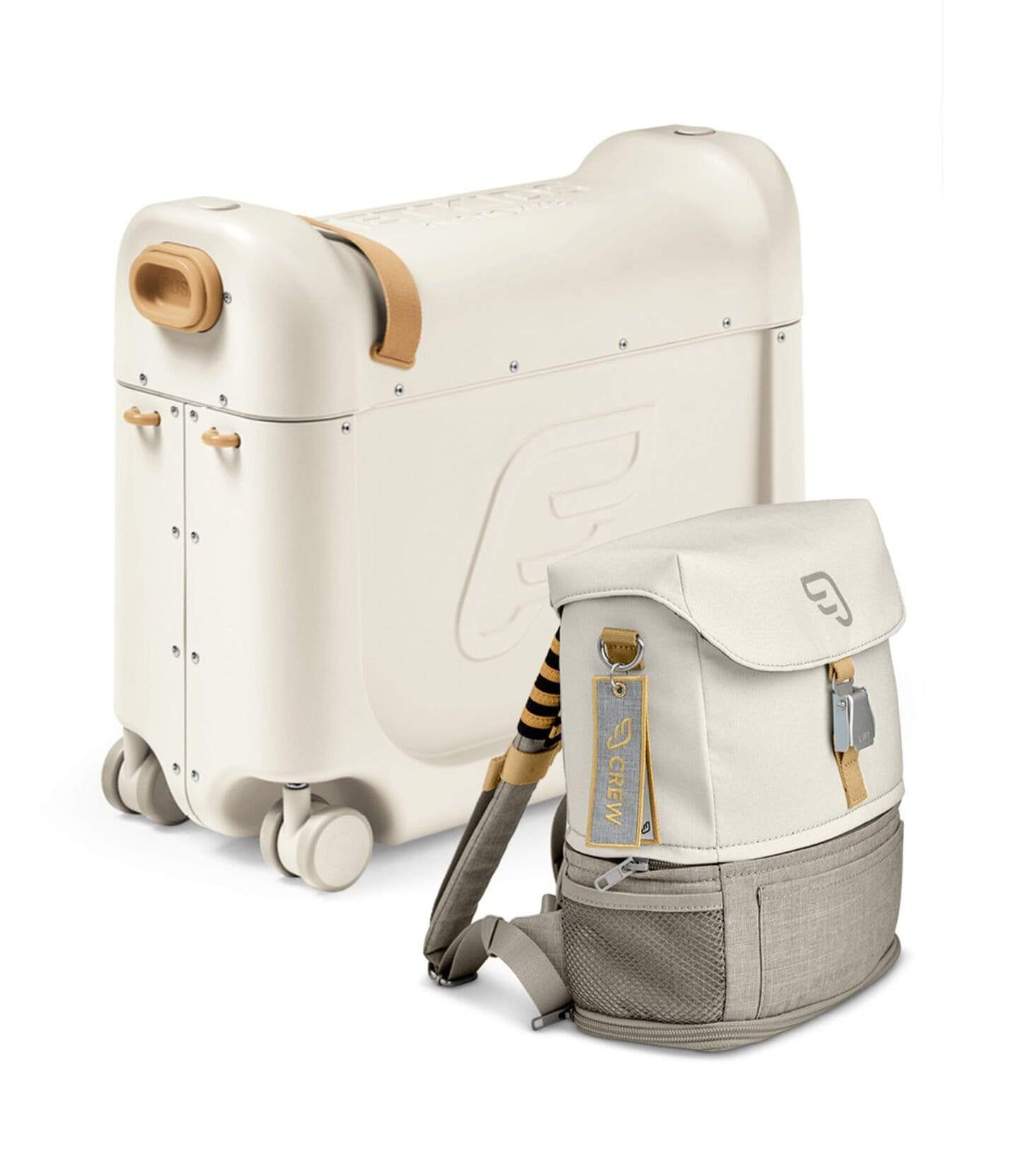 Stokke by JetKids BedBox & Crew Backpack Travel Bundle - Kids In-Flight Sleep Solution for Airplane Travel with Storage & Comfort