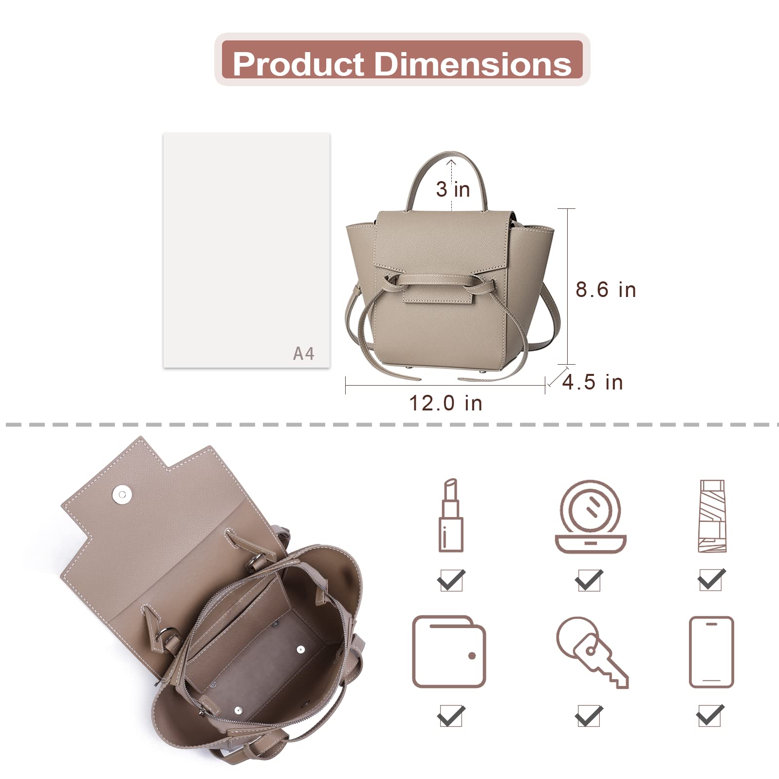 POPSEWING DIY Leather Bag Kit for Women - Designer Belt Bag & Shoulder Purse Making Set with Sewing Tools - Creative Craft Gift for Adults & Teens - Perfect for Fashion Accessories, Handmade Projects & Personalized Gifts
