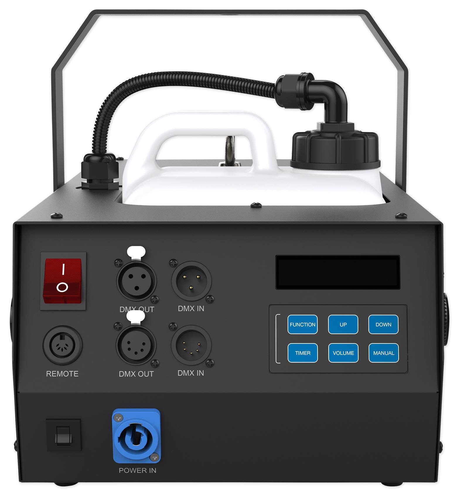 Chauvet DJ Hurricane 2000 DMX Fog Machine with Built-In Timer - Professional Fogger for Stage Shows, Concerts & Halloween Parties - Includes Headphones & Fog Fluid
