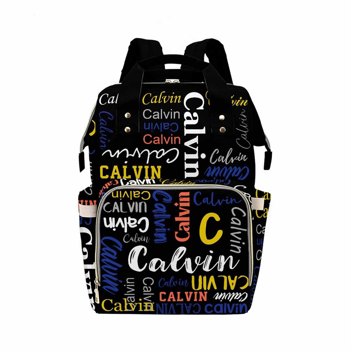 Custom Personalized Diaper Backpack with Name & Logo - Black Maternity Nursing Bag for Moms, Fashionable Baby Diaper Shoulder Bag, Casual Daypack & Travel Backpack for Mother's Day Gifts | Perfect for Nursing, Daycare, Travel & Everyday Use