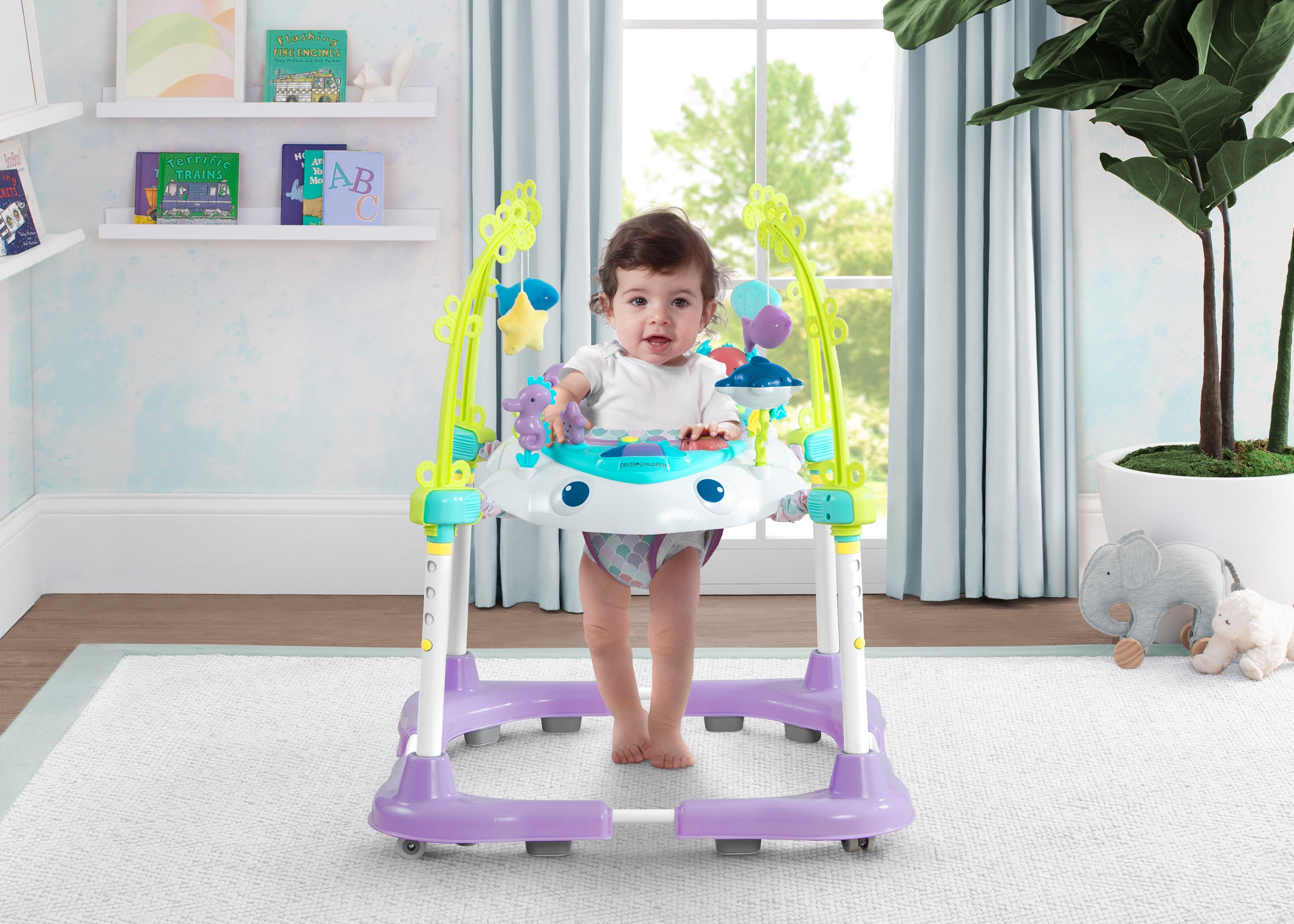 Deluxe Bounceroo Learn2Walk Baby Walker - Interactive Infant Activity Center for Early Walking Development | Perfect for Playtime, Learning & Motor Skills Growth at Home