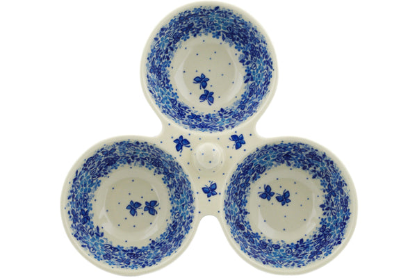 10-Piece Condiment Dish Set - Elegant Blue Porcelain Small Bowls for Soy Sauce, Spices, Dips - Perfect for Sushi, Salads, Parties & Home Dining