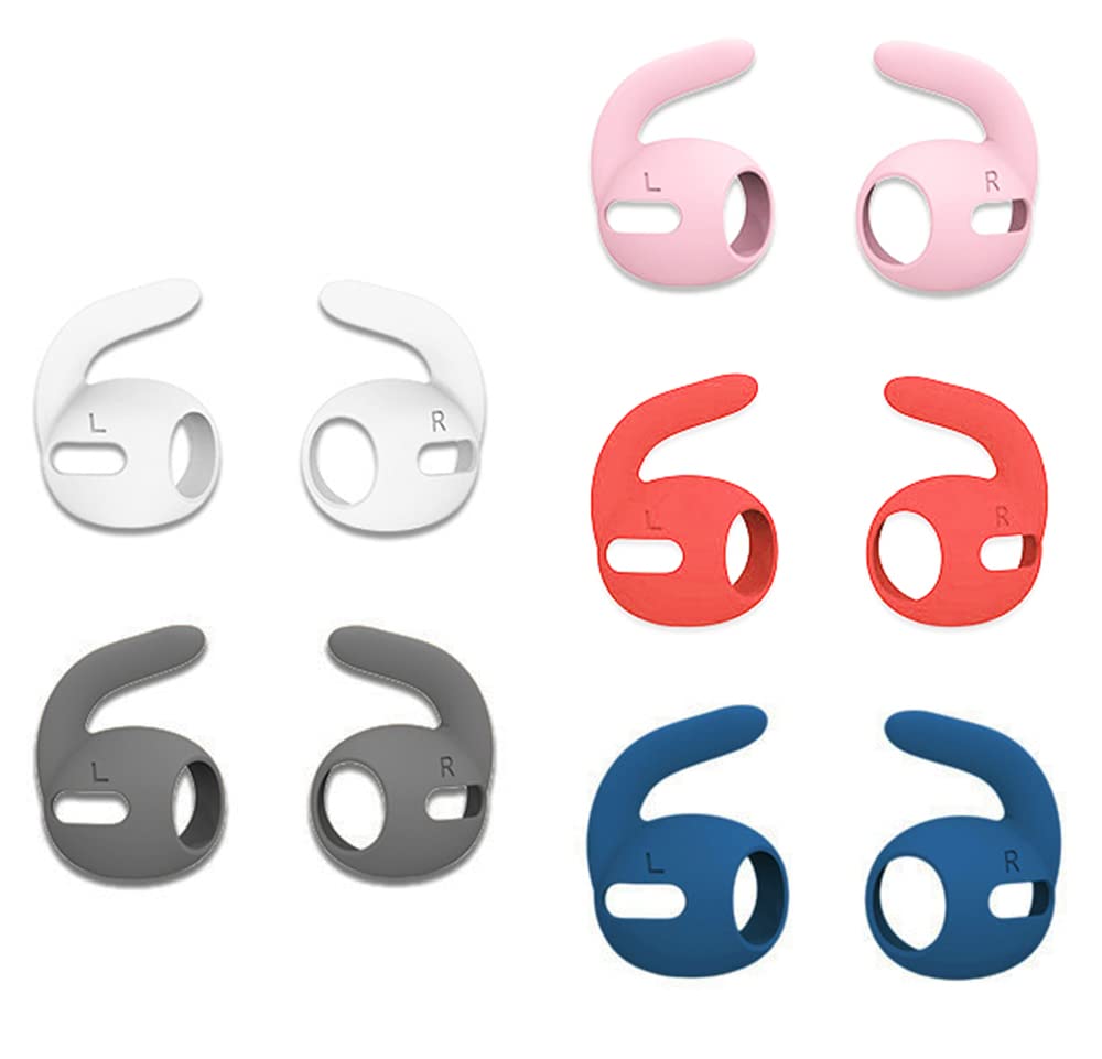 Anti-Slip AirPods 3 Earbud Covers - 5 Pairs Soft Silicone for Sports & Running