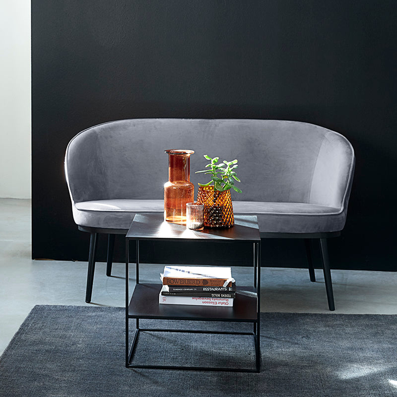 Modern Square PEBBLE Coffee Table 50x50cm Black - Perfect for Living Room, Lounge & Office Decor