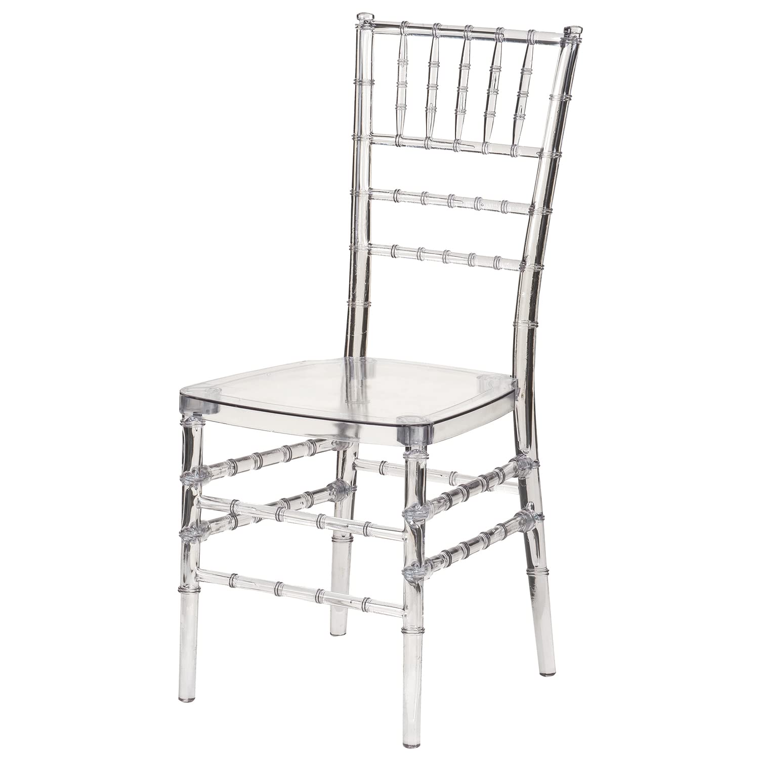 Premium Clear Chiavari Chairs for Wedding & Event - Stackable Commercial Dining Chairs for Restaurants, Banquets & Outdoor Gatherings - Elegant Transparent Seating Solution