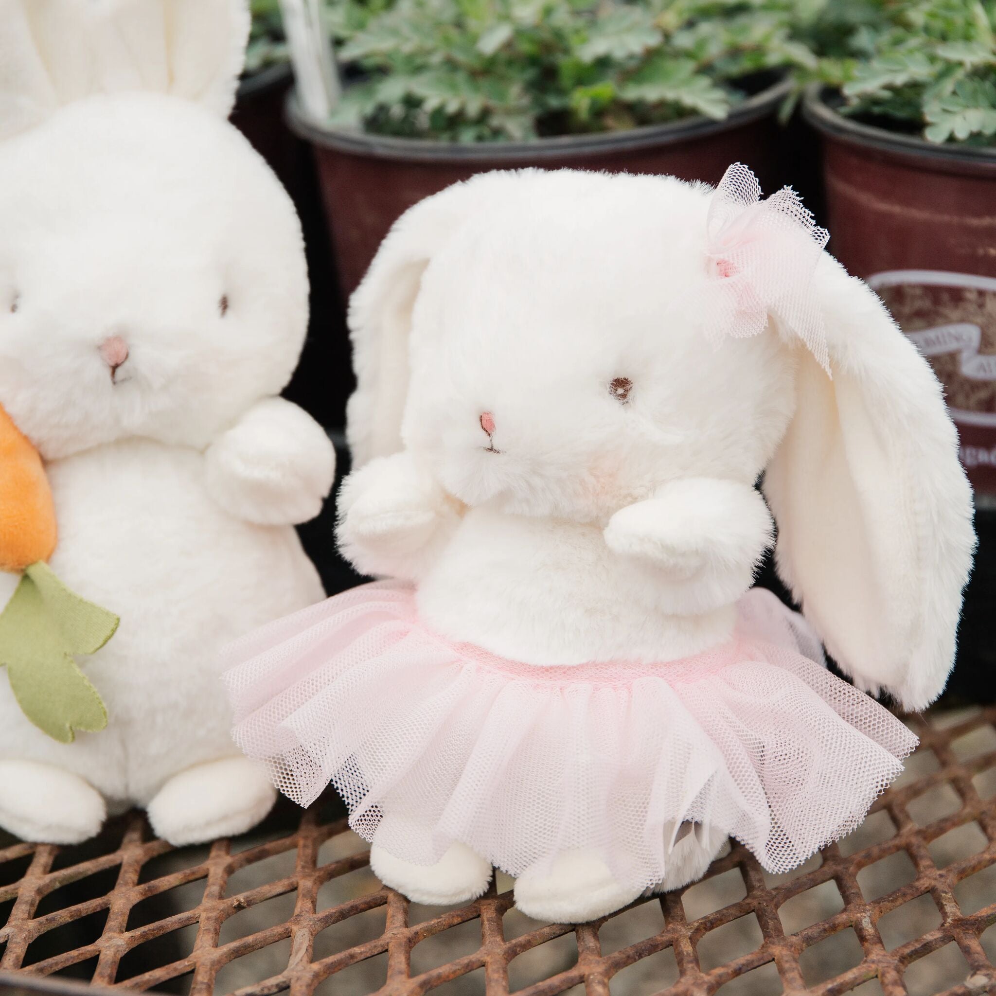 Cricket Island Blossom Bunny Plush Toy - Soft Stuffed Animal for Kids & Collectors - Perfect for Gifts, Nursery Decor, and Cuddling