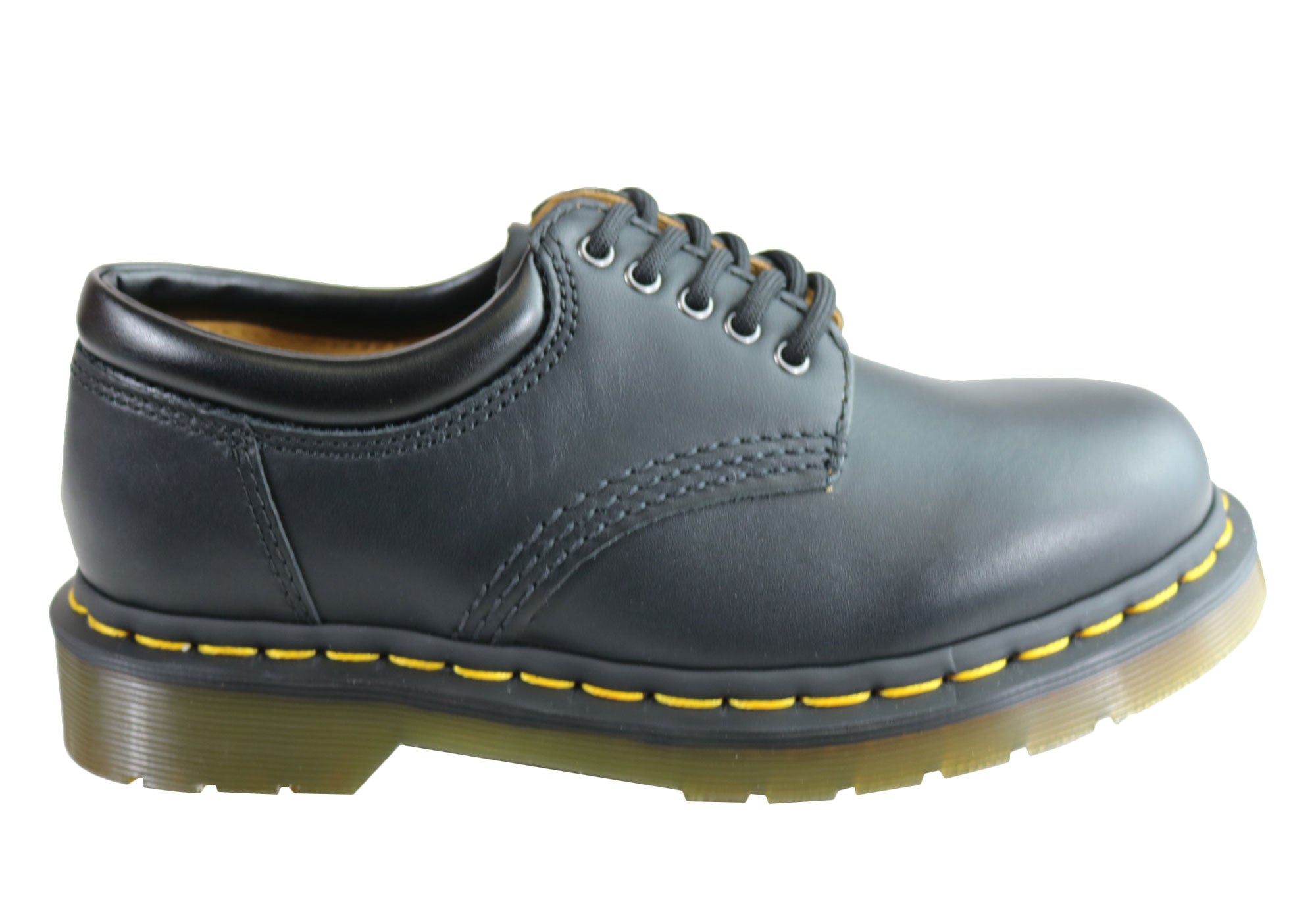 Dr Martens 8053 Black Nappa Leather Unisex Lace Up Boots - Comfortable & Durable Footwear for Men & Women | Perfect for Casual Wear, Work & Outdoor Activities