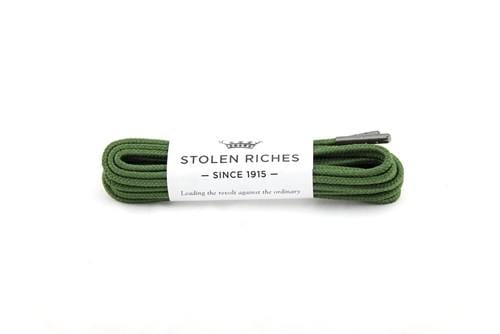 Moville Green Boot Shoelaces - 54 Inch/183cm Long Durable Shoestrings for Work Boots & Hiking - Perfect for Outdoor Activities, Construction & Heavy Duty Use