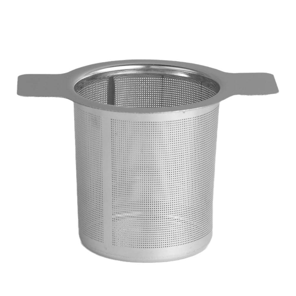 Premium Stainless Steel Tea Infuser with Lid & Double Handles - Fine Mesh Loose Leaf Tea Filter for Cups, Mugs & Teapots | Ideal for Home, Office & Tea Ceremony Use | Durable Kitchen Accessories Gift for Tea Lovers