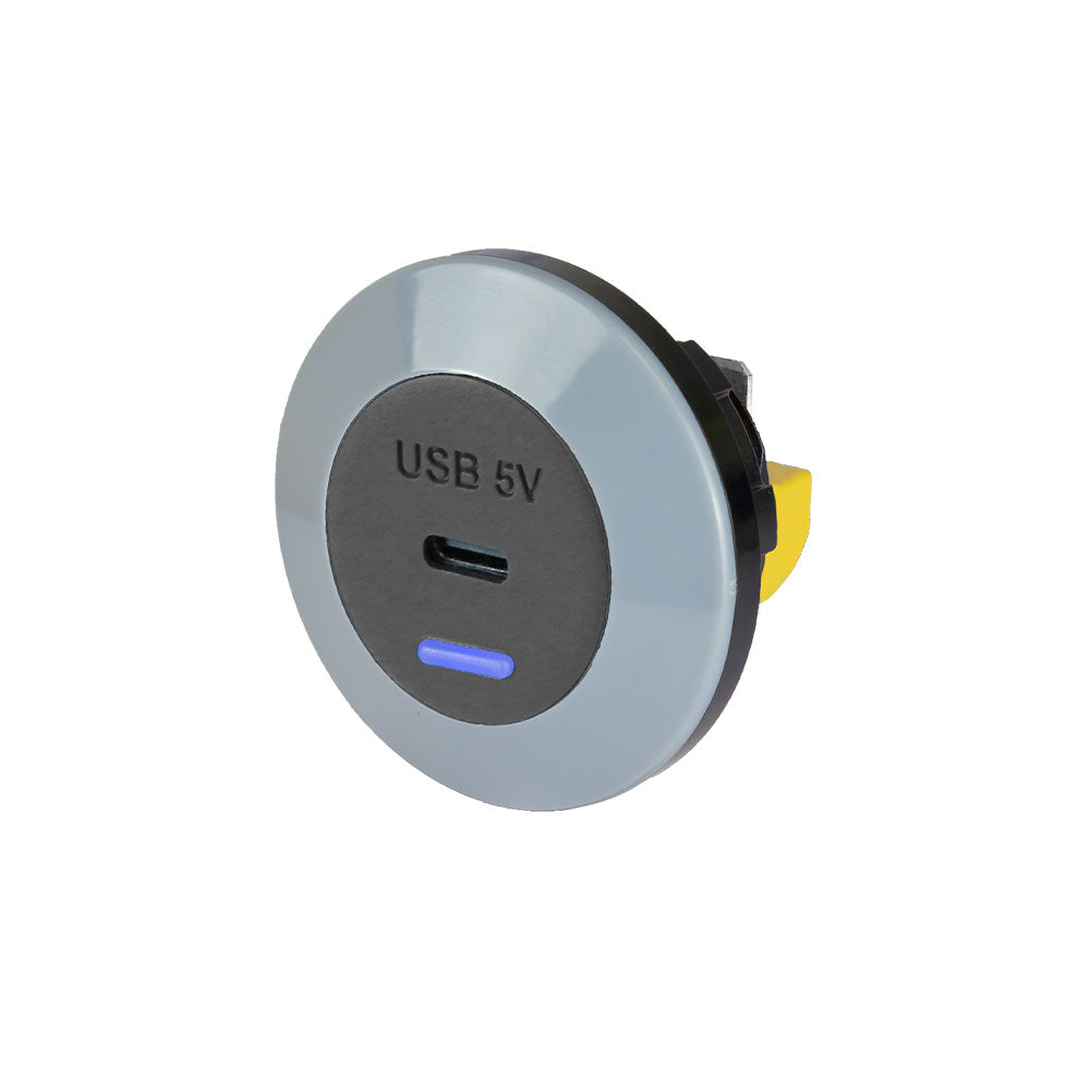 Alfatronix PVPWP CFF Slimline IP65 Waterproof USB-C Charger - Fast Charging, Front Fit for Marine, RV, and Outdoor Use