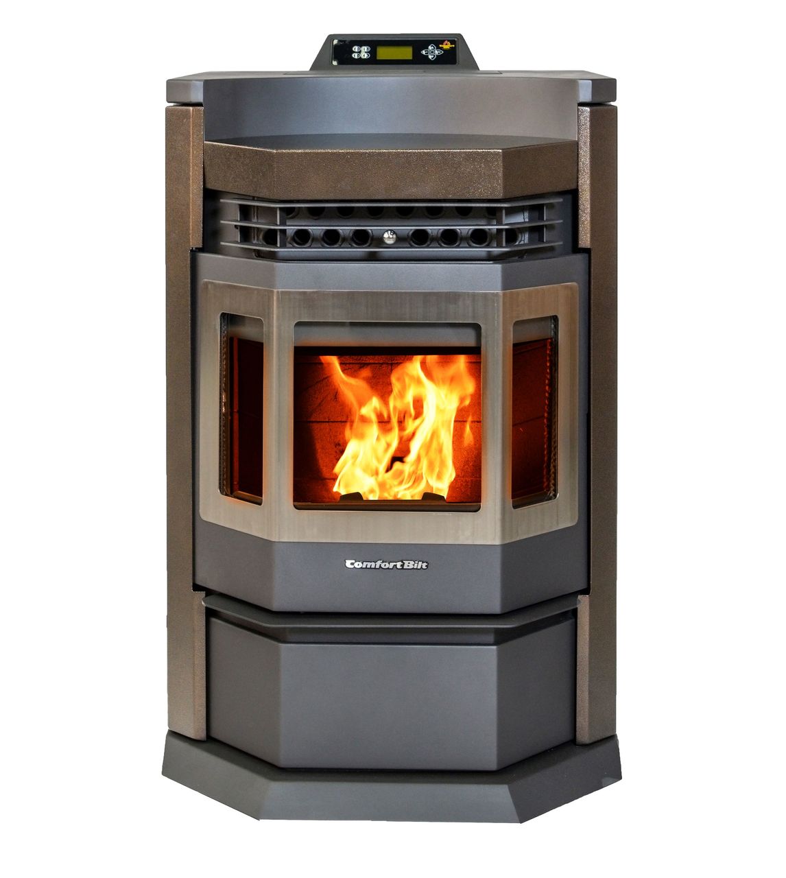 ComfortBilt HP22 N SS Pellet Stove - High Efficiency Brown Wood Pellet Heater for Home, Cabin & RV Use - Eco-Friendly Heating Solution
